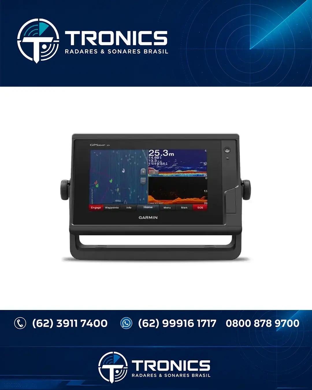 ASSISTÊNCIA SONAR E ECOSSONDA GARMIN PANOPTIX PS30 DF