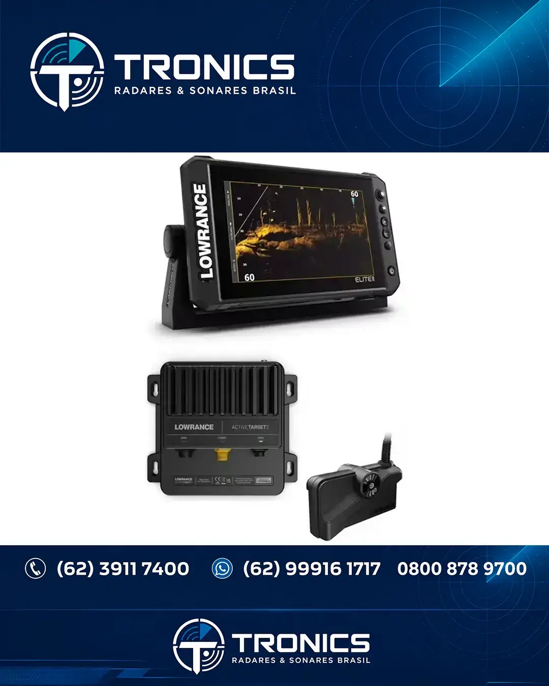 ASSISTÊNCIA LOWRANCE ACTIVETARGET 2 SANTOS