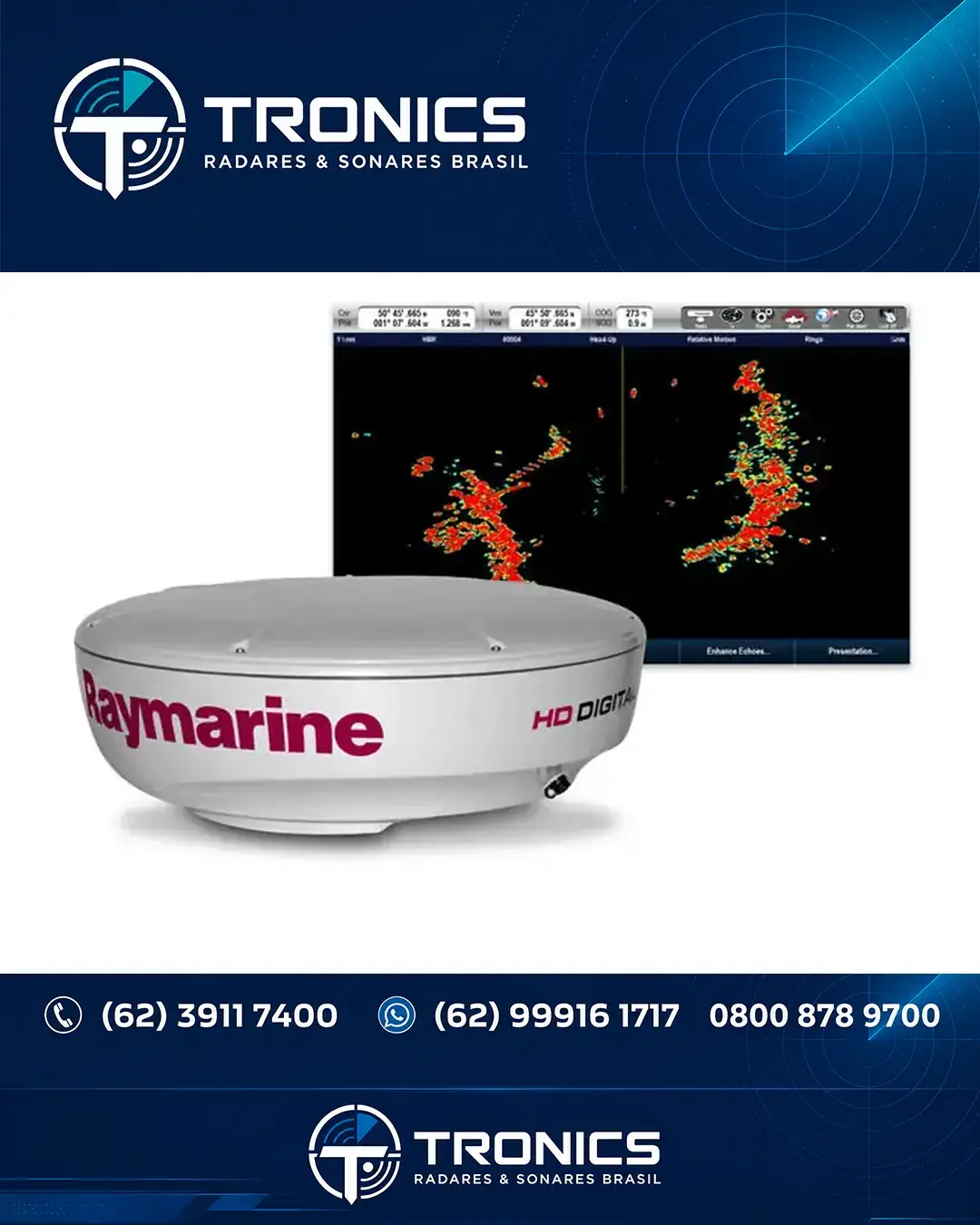 ASSISTÊNCIA RADAR RAYMARINE RD418 DF