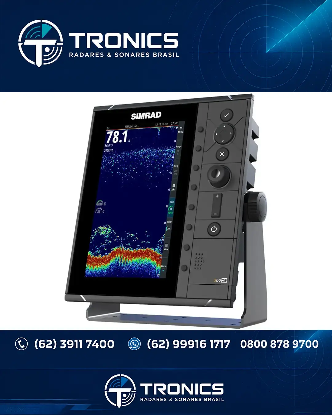 ASSISTÊNCIA SIMRAD S2009 NO BRASIL