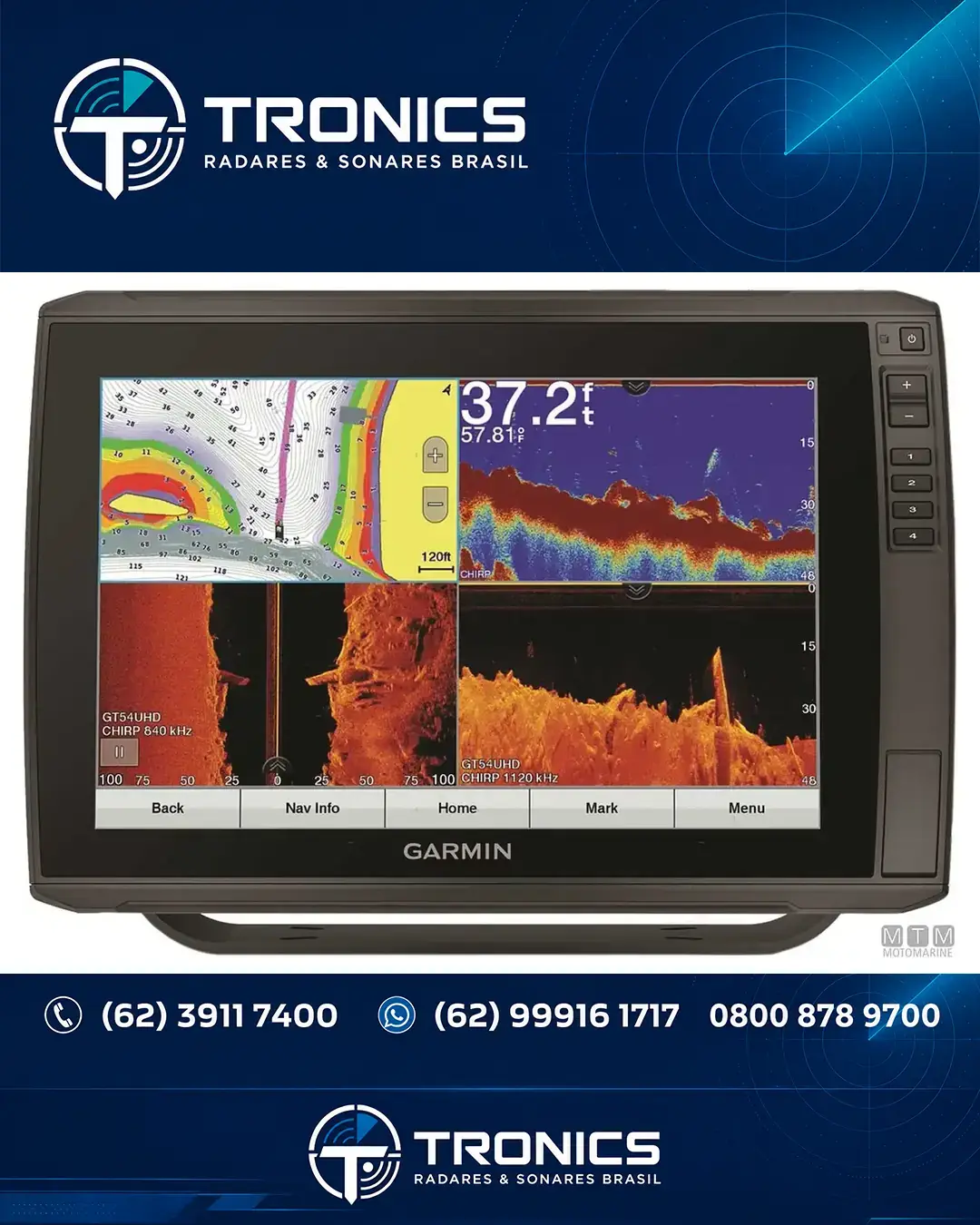ASSISTÊNCIA SONAR E ECOSSONDA GARMIN ECHOMAP ULTRA DF