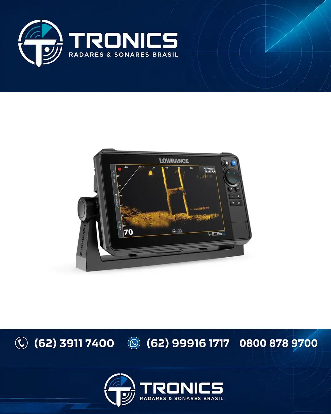 ASSISTÊNCIA SONAR E ECOSSONDA LOWRANCE HDS PRO SANTA CATARINA