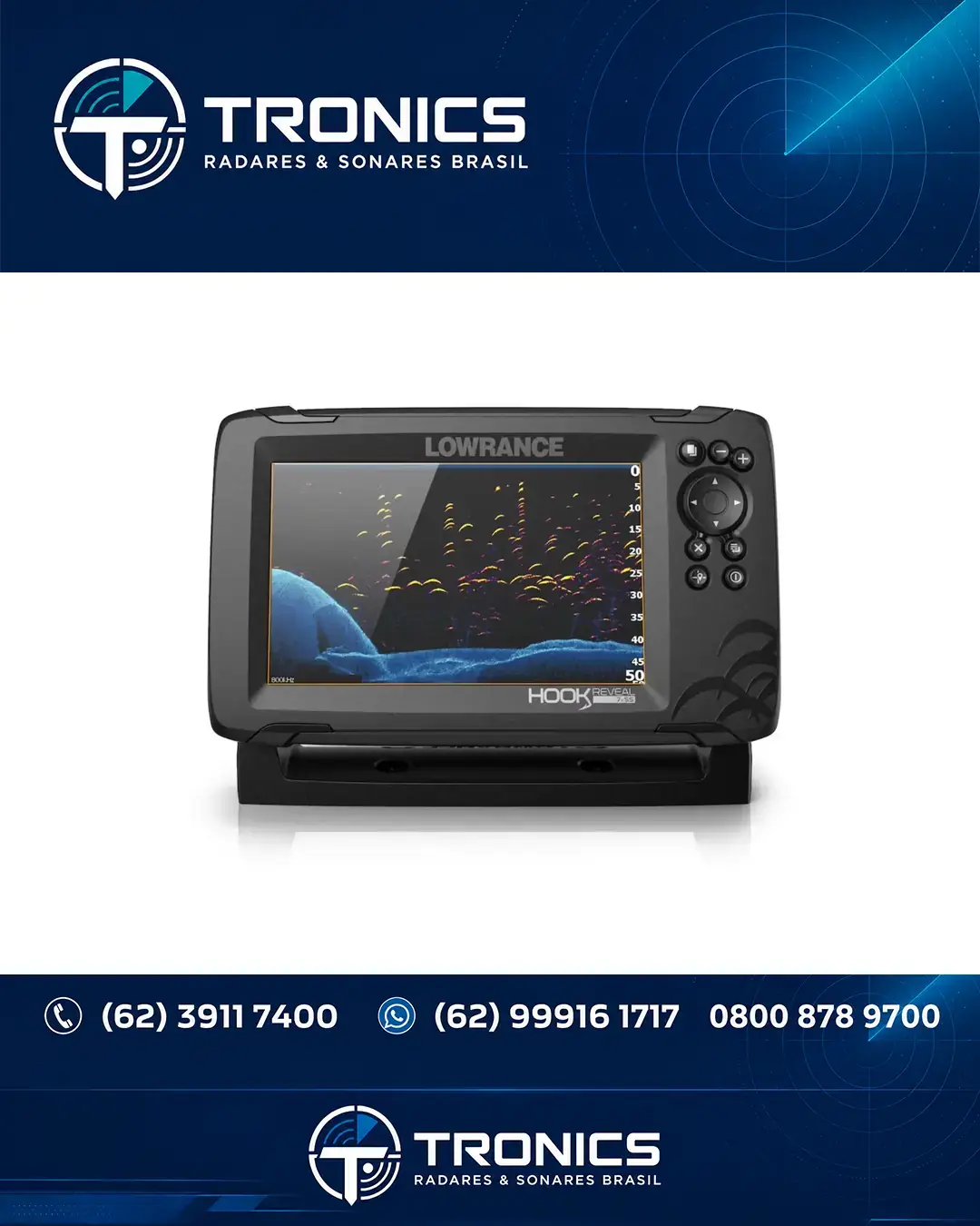 ASSISTÊNCIA SONAR E ECOSSONDA LOWRANCE HOOK REVEAL RIO DE JANEIRO