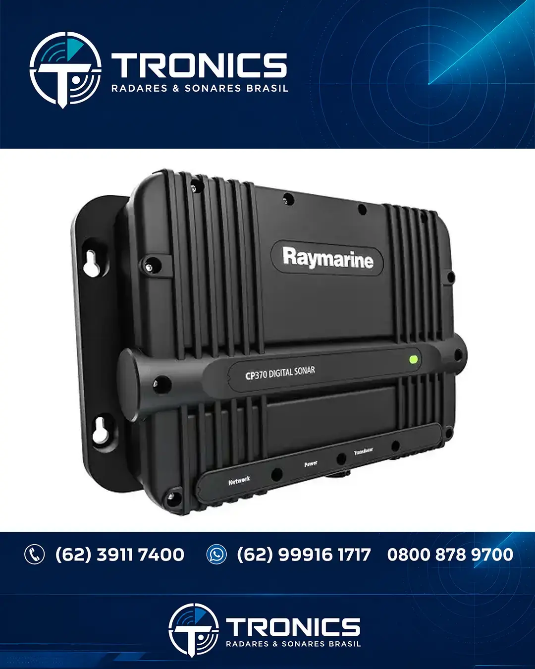 ASSISTÊNCIA SONAR E ECOSSONDA RAYMARINE CP370 SÃO PAULO
