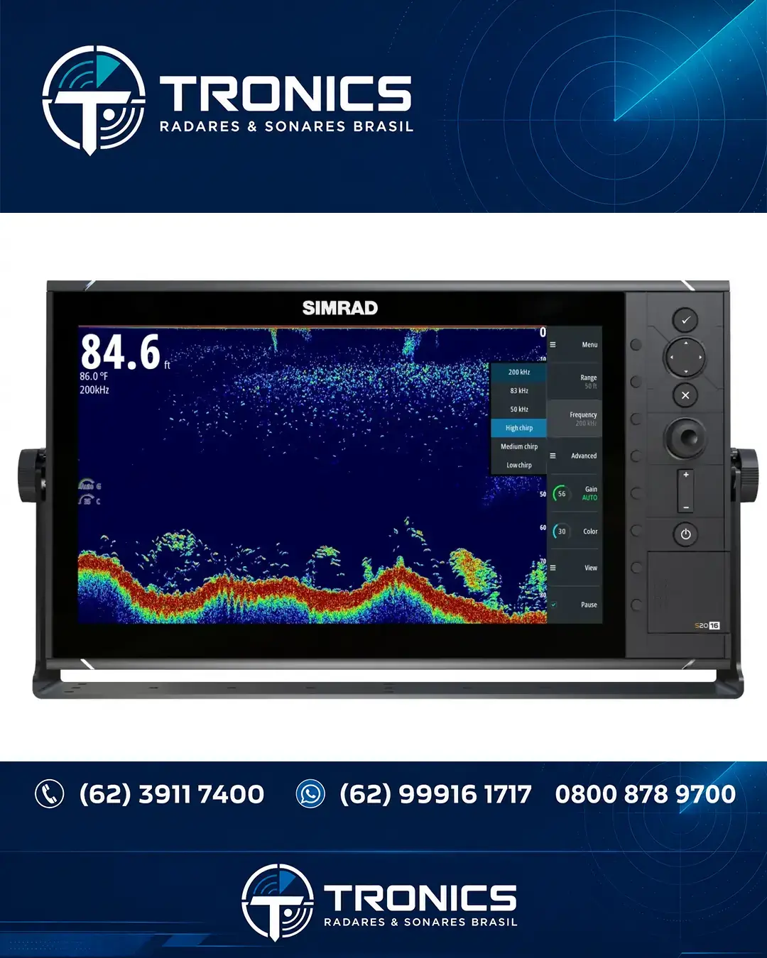 ASSISTÊNCIA SONAR E ECOSSONDA SIMRAD EK60 SANTA CATARINA