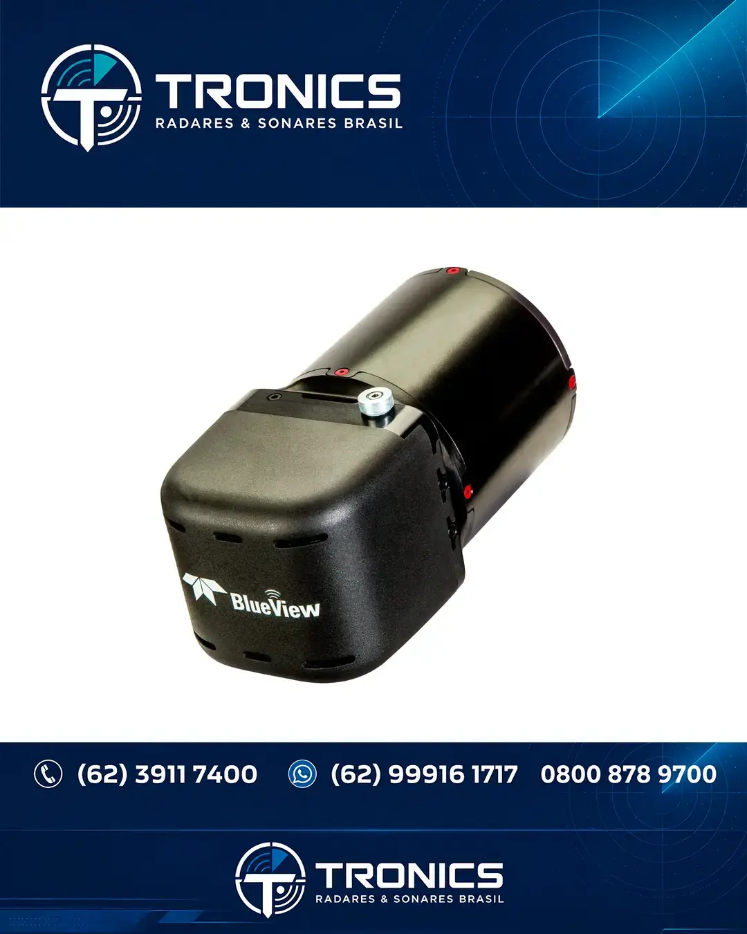 ASSISTÊNCIA SONAR E ECOSSONDA TELEDYNE BLUEVIEW M900 BRASÍLIA