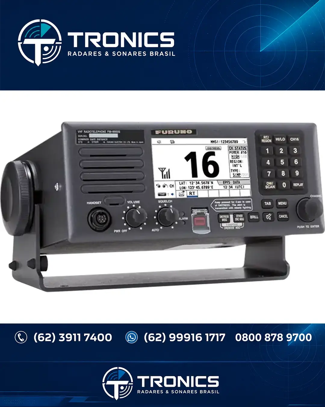 ASSISTÊNCIA TÉCNICA COMUNICACAO E GMDSS FURUNO FM 8900S BRASIL