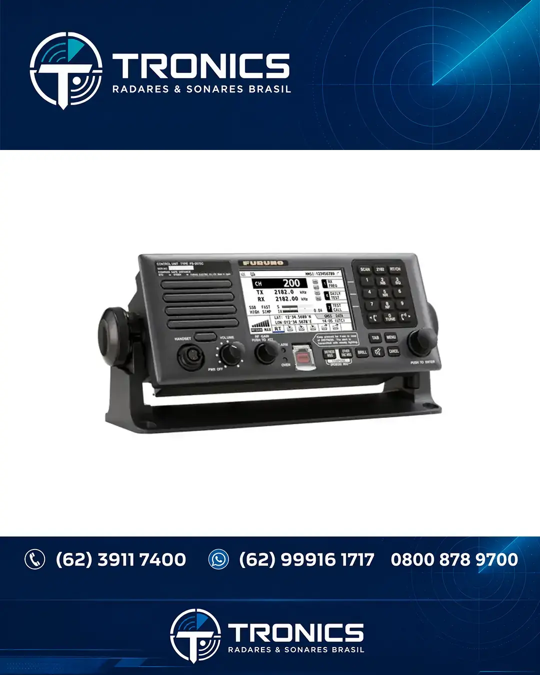 ASSISTÊNCIA TÉCNICA COMUNICACAO E GMDSS FURUNO FS 1575 DF
