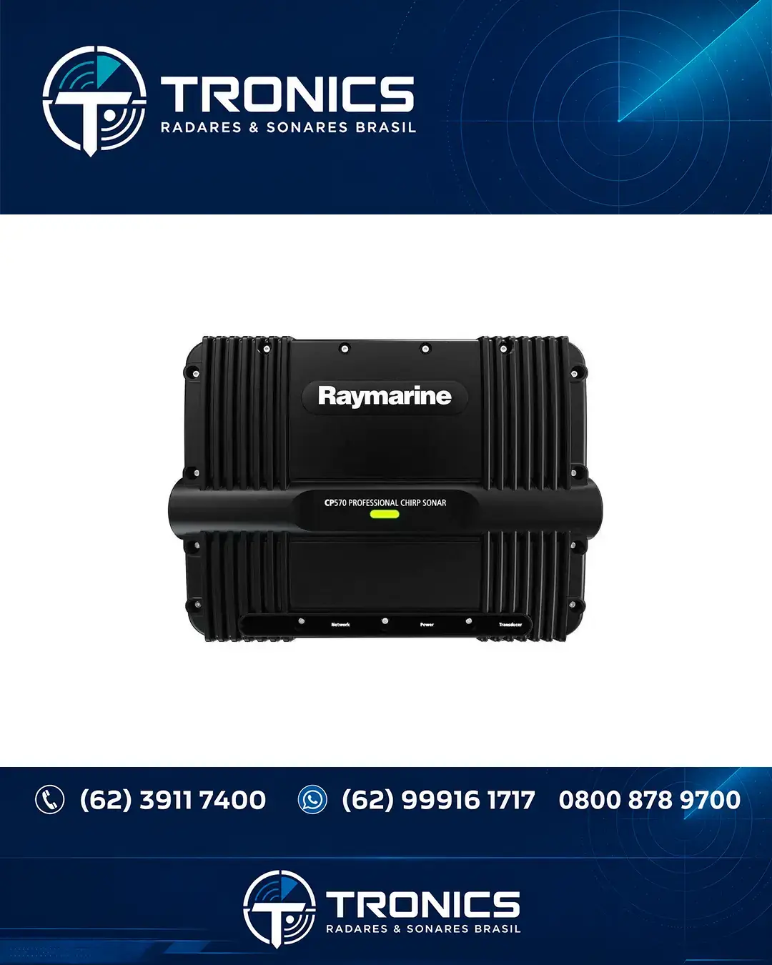 REPAROS TÉCNICA EM SONAR E ECOSSONDA RAYMARINE CP570 GOIÁS