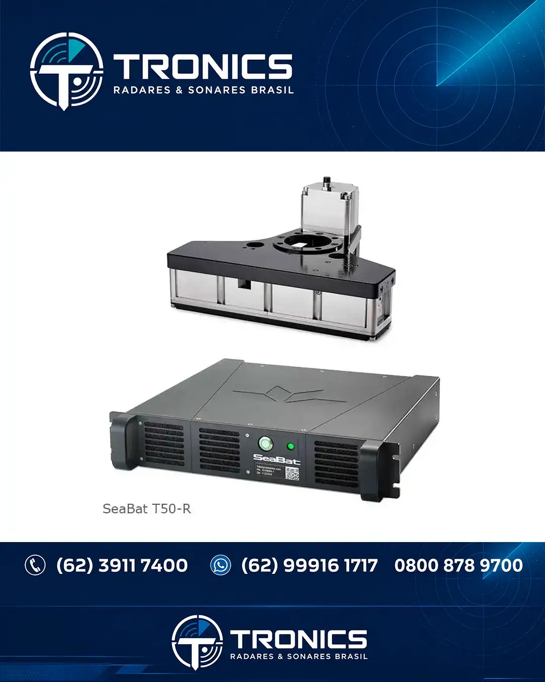 REPAROS TÉCNICA EM TELEDYNE RESON SEABAT T50 GOIÁS